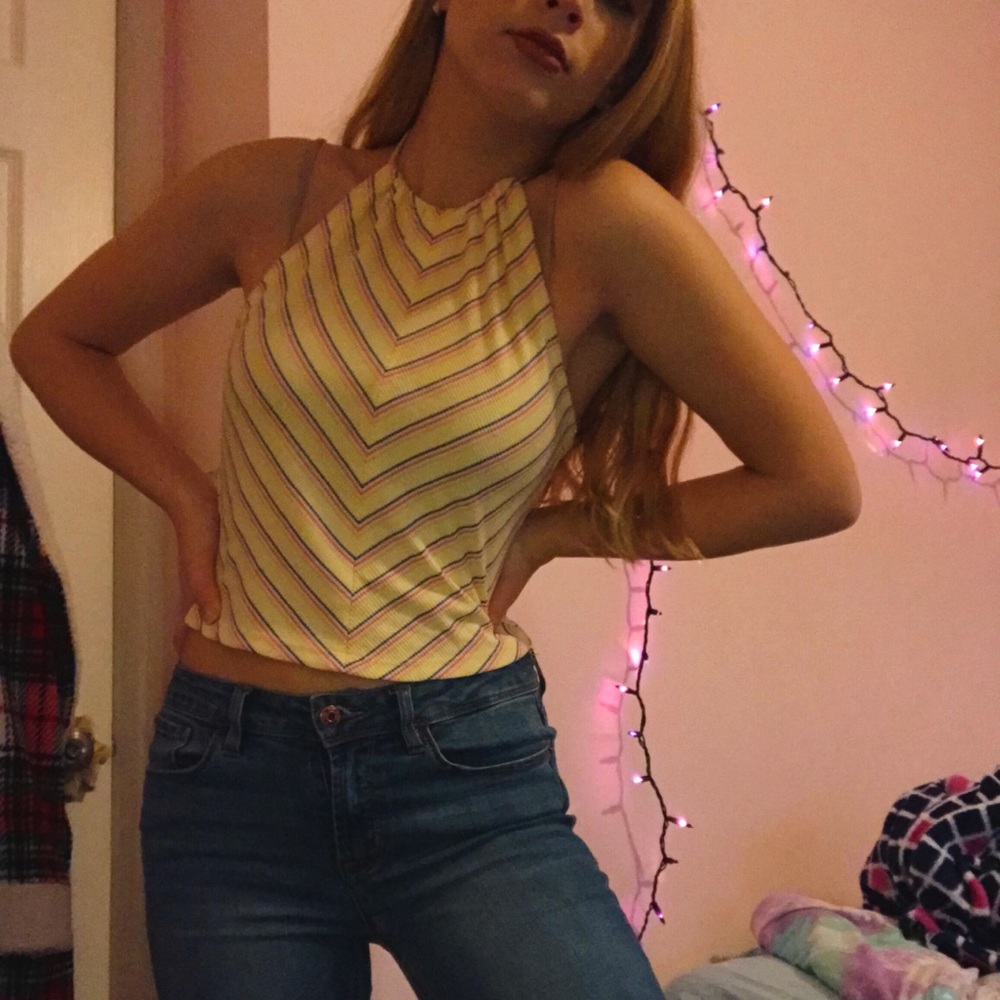 Pacsun yellow tank top